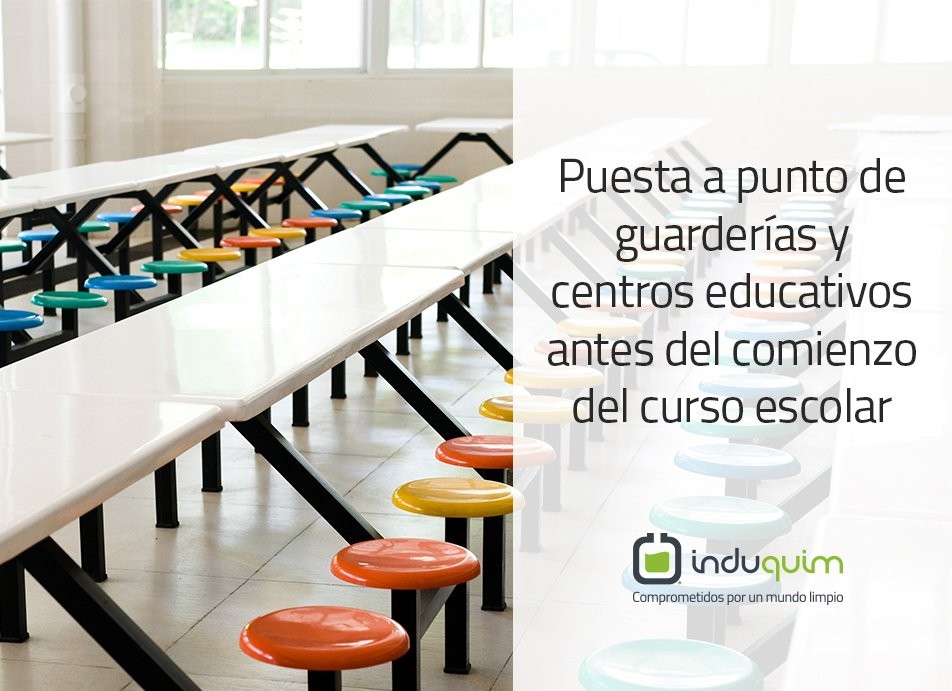 Limpieza y desinfección en centros educativos