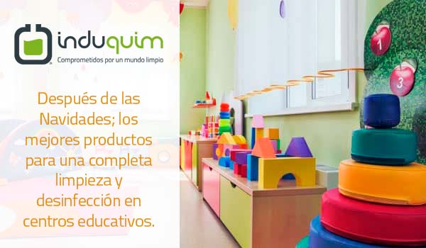 Limpieza y desinfección en centros educativos